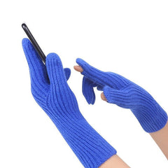 Warm Knitted Gloves Split Finger Touch Screen Gloves