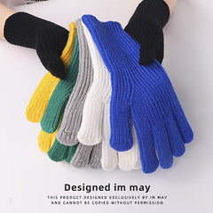 Warm Knitted Gloves Split Finger Touch Screen Gloves