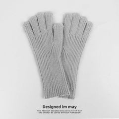 Warm Knitted Gloves Split Finger Touch Screen Gloves