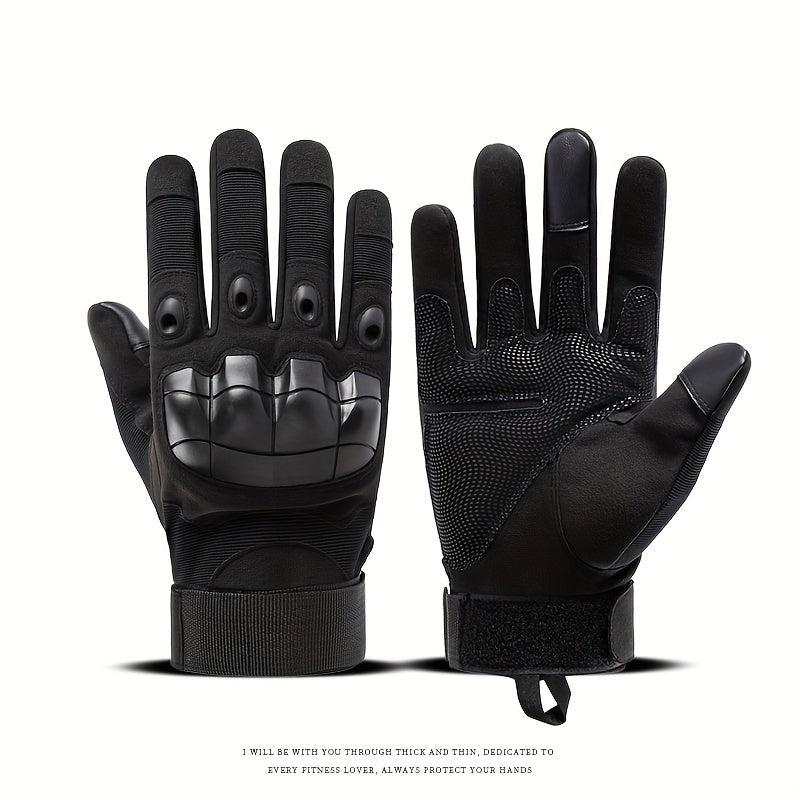Full Finger Anti-Slip Tactical Gloves Touch Screen Adjustable Fitness Gloves