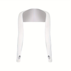 Women Sun UV Protection Ice Gloves Shawl Cuff Elasticity Sleeves