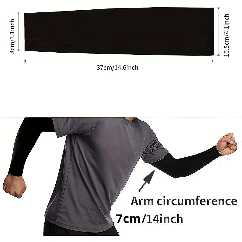 Ice Silk Gloves Sunproof Sleeves Unisex Sports Running Cycling