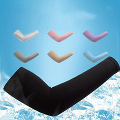 Ice Silk Gloves Sunproof Sleeves Unisex Sports Running Cycling