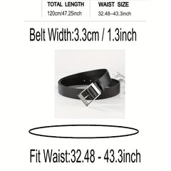 K Wide Head Japanese Character Buckle Belt