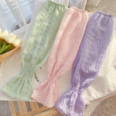 Breathable Fingerless Gloves UV Protection Sleeves For Women
