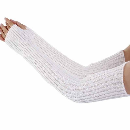 Knitted Wool Half-finger Fingerless Pile Gloves