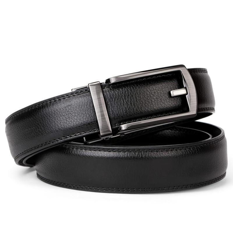 Ruaite Men's Auto Buckle Leather Belt