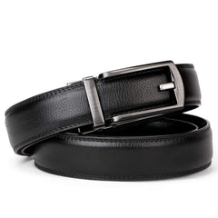 Ruaite Men's Auto Buckle Leather Belt