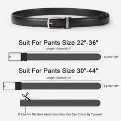 Ruaite Men's Auto Buckle Leather Belt
