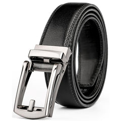 Ruaite Men's Auto Buckle Leather Belt