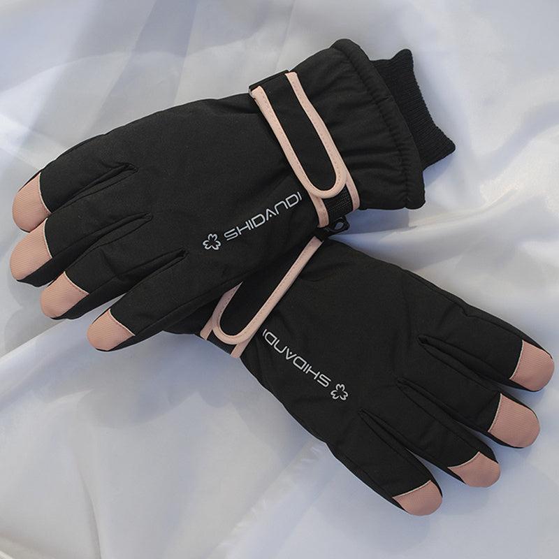 Women Ski Gloves Touch Screen Waterproof Winter Warm Snowboard Gloves