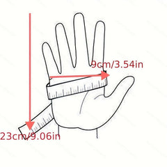 Thickened Velvet Windproof Warm Mittens for Cycling Skiing