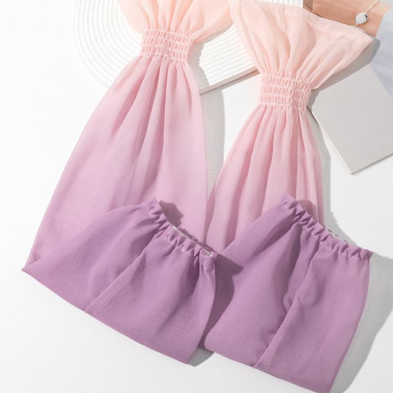 Candy Long Gloves Ruffles Outdoor Sunscreen Sleeves