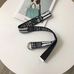 Canvas Double D Ring Casual Pants Belt
