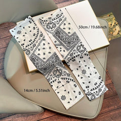 Paisley Print Ice Gloves Long Fingerless Sunscreen Arm Sleeves