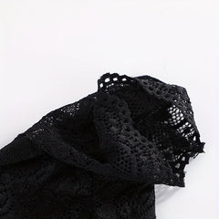 Lace Fingerless Gloves Women Half Finger Cycling Sunscreen Solid Gloves