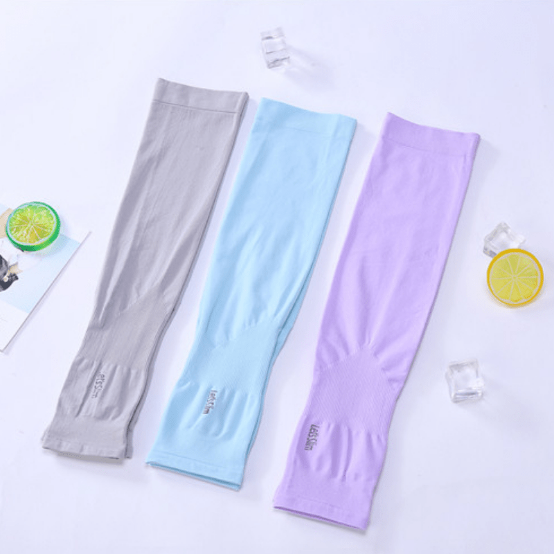 Ice Sleeves Sunproof Fingerless Gloves UV Protection for Cycling Driving