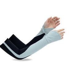 1 Pair Block Extended Gloves Cycling Arm Guard Half Finger Long Sleeves