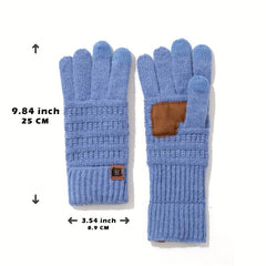 Plush Warm Gloves Soft Short Gloves Windproof Outdoor Riding Gloves