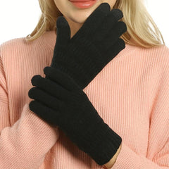 Plush Warm Gloves Soft Short Gloves Windproof Outdoor Riding Gloves
