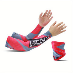 3pcs Ice Sleeves Sunproof Neck Gaiter Mask Set UV Protection Gloves