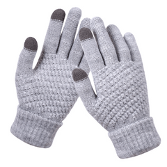 Winter Knit Gloves Touchscreen Anti Slip Soft Warm Mitten Mittens