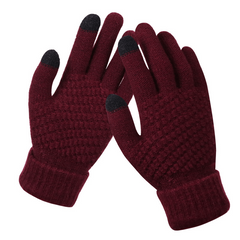 Winter Knit Gloves Touchscreen Anti Slip Soft Warm Mitten Mittens