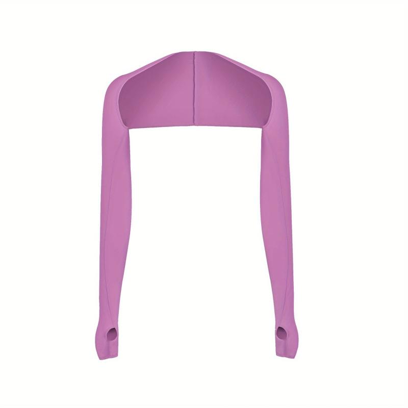 Solid Fingerless Sporty Shawl Sunscreen Ice Shawl Arm Sleeves