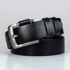 Men's Leather Denim Pin Buckle Belt Casual Vintage