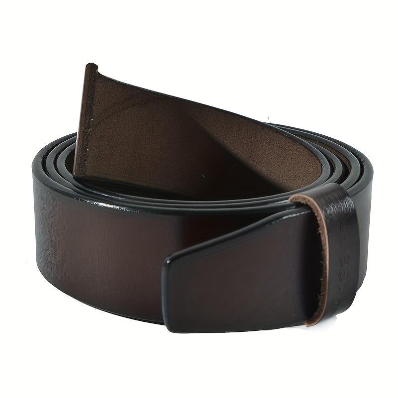 Men's Leather Denim Pin Buckle Belt Casual Vintage