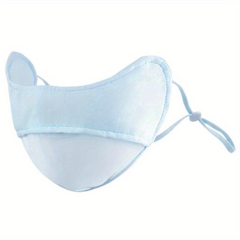 Solid Face Mask Casual UV Protection Women Eye Protection Breathable Mask