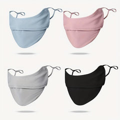 Solid Face Mask Casual UV Protection Women Eye Protection Breathable Mask