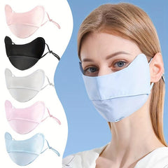 Solid Face Mask Casual UV Protection Women Eye Protection Breathable Mask