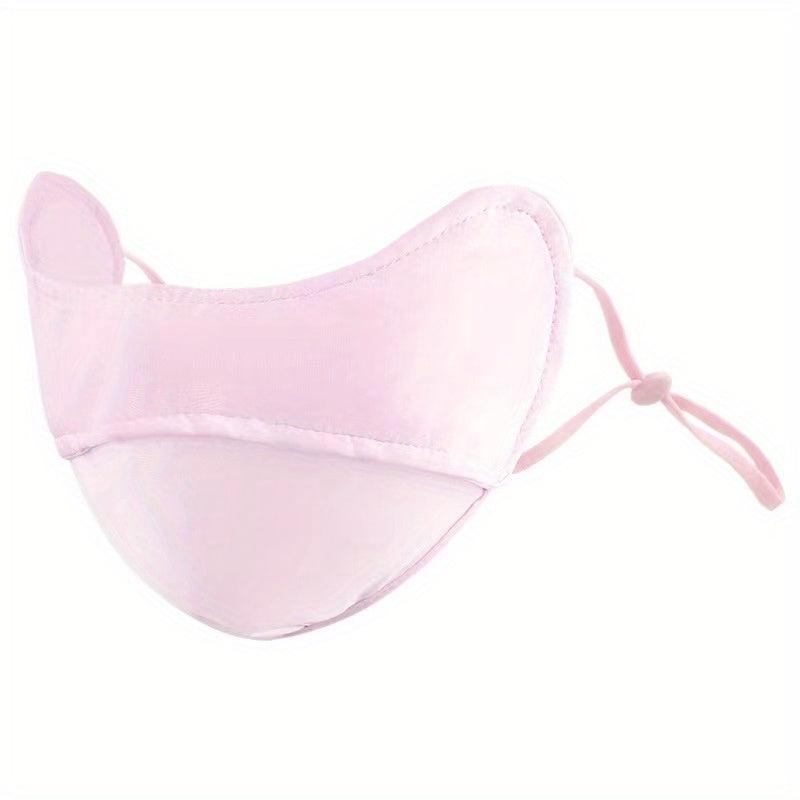 Solid Face Mask Casual UV Protection Women Eye Protection Breathable Mask