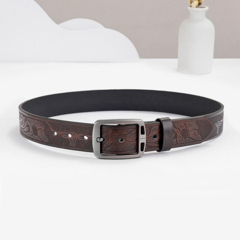 Vintage Business Flip Flops Leather Belt