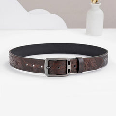 Vintage Business Flip Flops Leather Belt