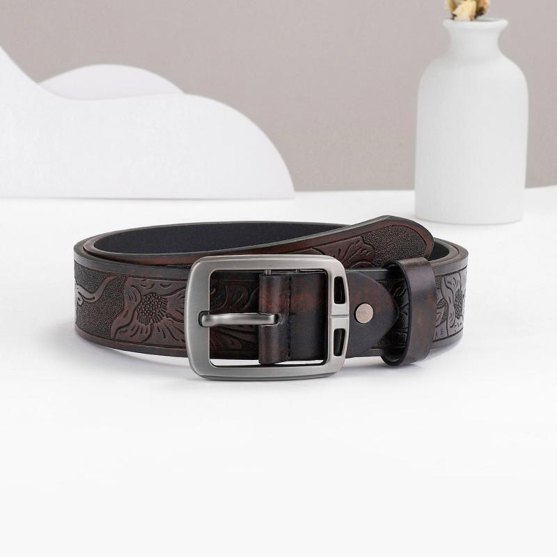 Vintage Business Flip Flops Leather Belt