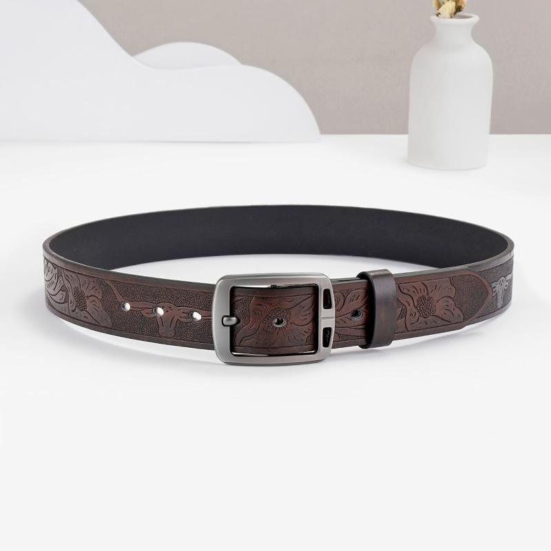 Vintage Business Flip Flops Leather Belt