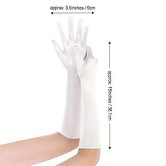 Satin Sunscreen Gloves Medium Elastic Full Finger Gloves