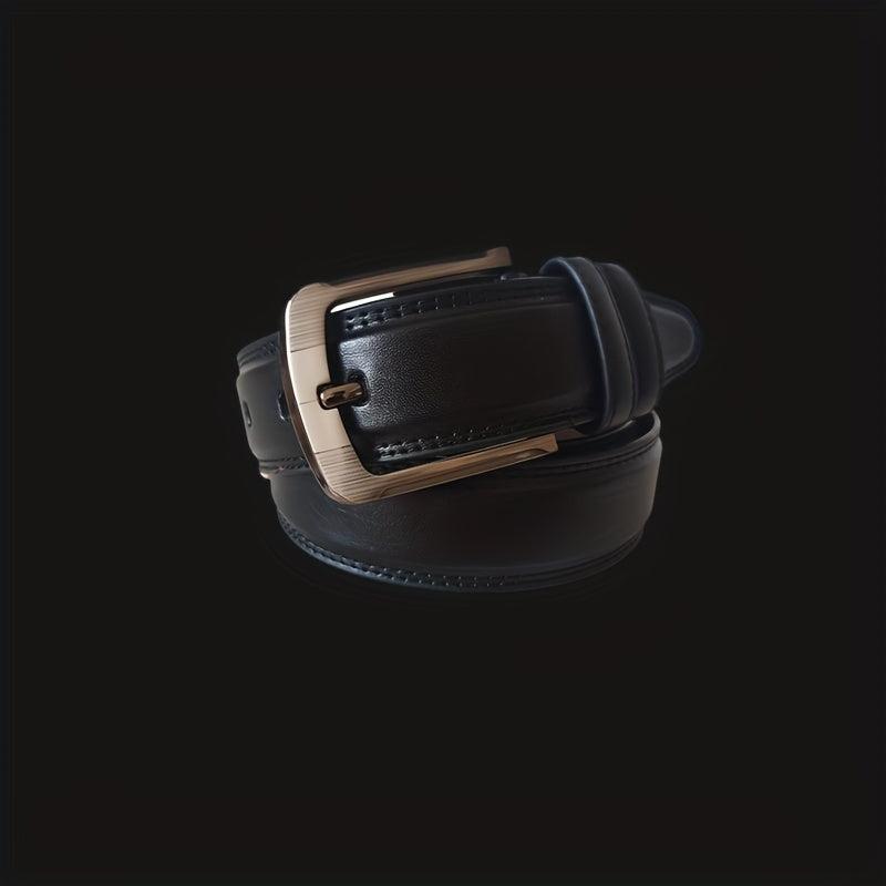 Classic Leather Formal Belt Single Pointed Buckle for Jeans Pants