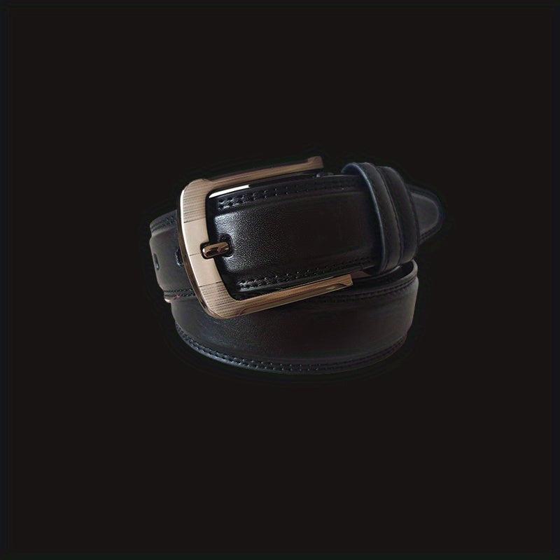 Classic Leather Formal Belt Single Pointed Buckle for Jeans Pants