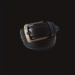 Classic Leather Formal Belt Single Pointed Buckle for Jeans Pants