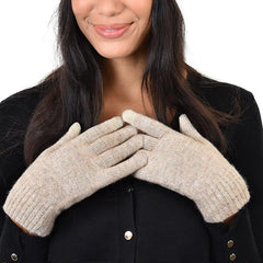 Women's Winter Fleece Knitted Touch Screen Gloves