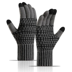Touch Screen Winter Fleece Gloves Anti Cold Warm Knit Gloves