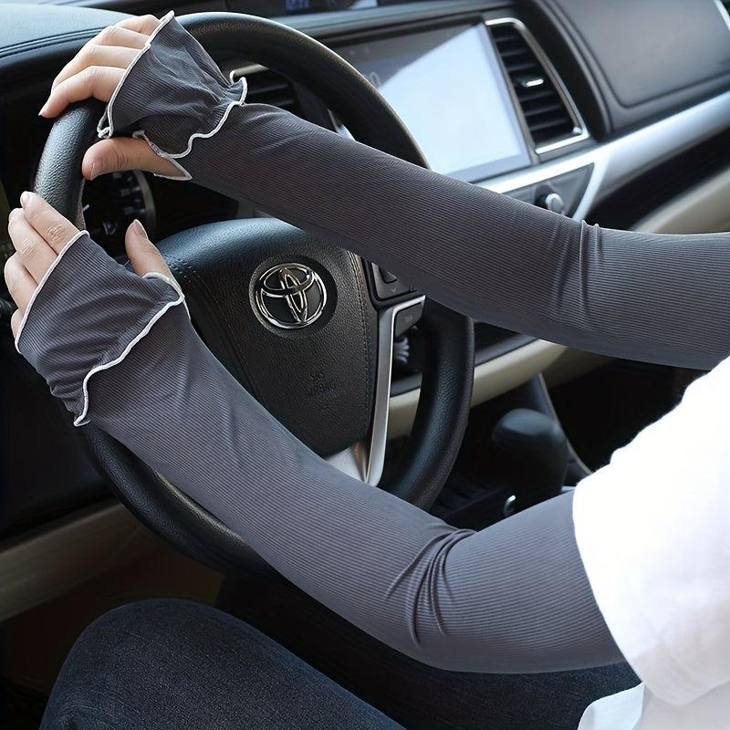 Cooling Breathable Sweat Gloves Arm Sun Protection Sleeves For Women