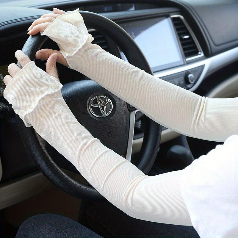 Cooling Breathable Sweat Gloves Arm Sun Protection Sleeves For Women