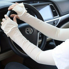 Cooling Breathable Sweat Gloves Arm Sun Protection Sleeves For Women