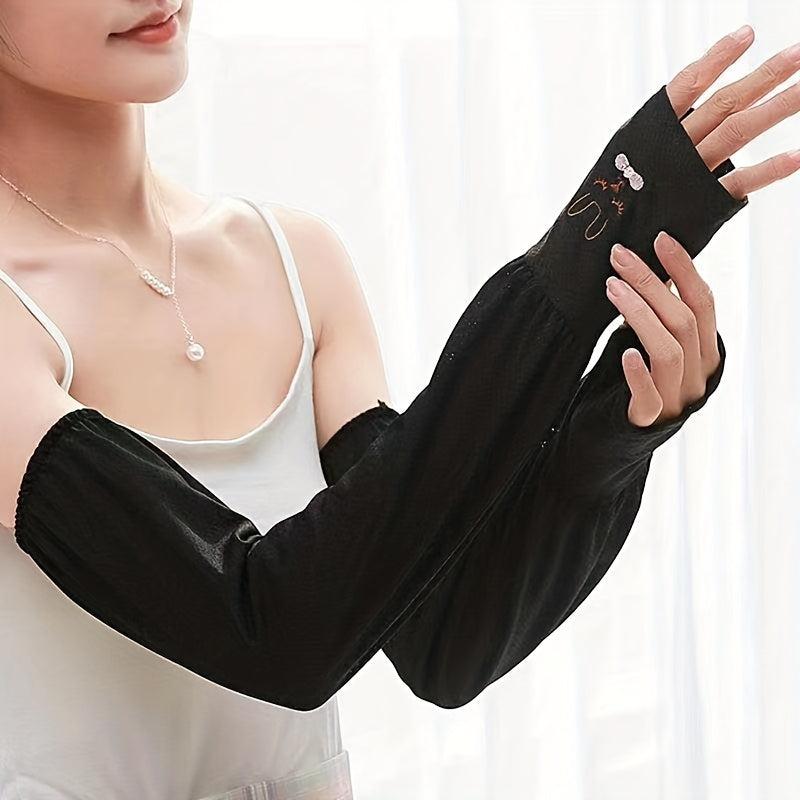 Breathable Ice Gloves UV Protection Sleeve Outdoor Riding Gloves