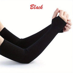 Sunproof Ice Sleeves Candy Elastic Gloves Long Fingerless Gloves