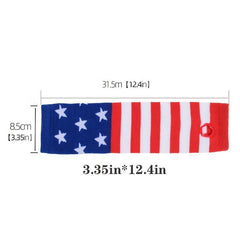 Flag Knitted Gloves Block Elastic Long Gloves Unisex
